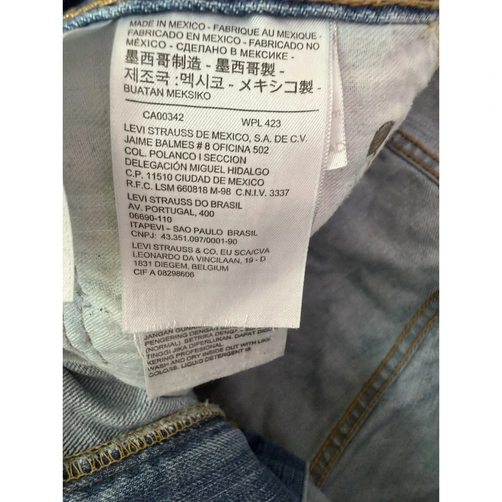 Levi's 569 Loose Straight Jeans Mens 38x32 Light Wash Denim Y2K